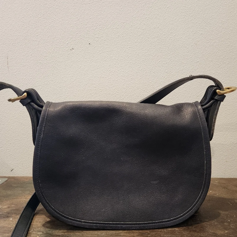 Vintage COACH Fletcher Saddle Bucket Crossbody Ba - Picture 1 of 11